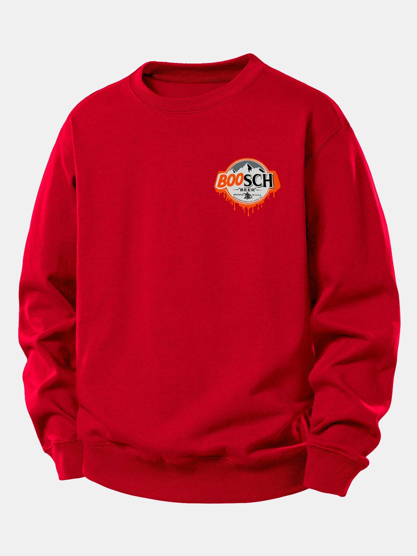 BOOSCH Bier Geist Druck Relaxed Fit Sweatshirt