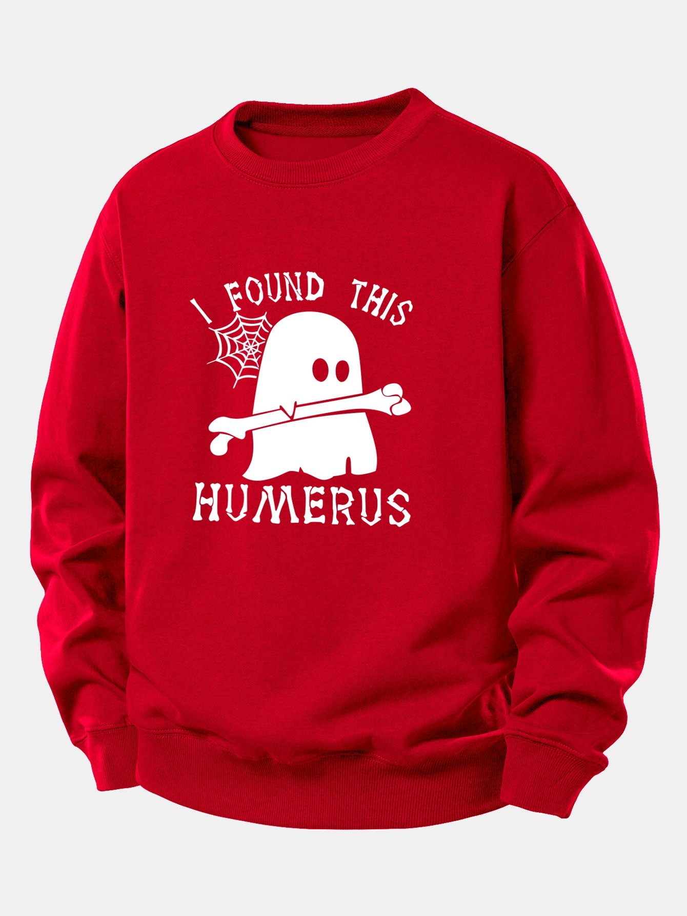Ghost Fand Humerus Druck Sweatshirt mit lockerem Sitz