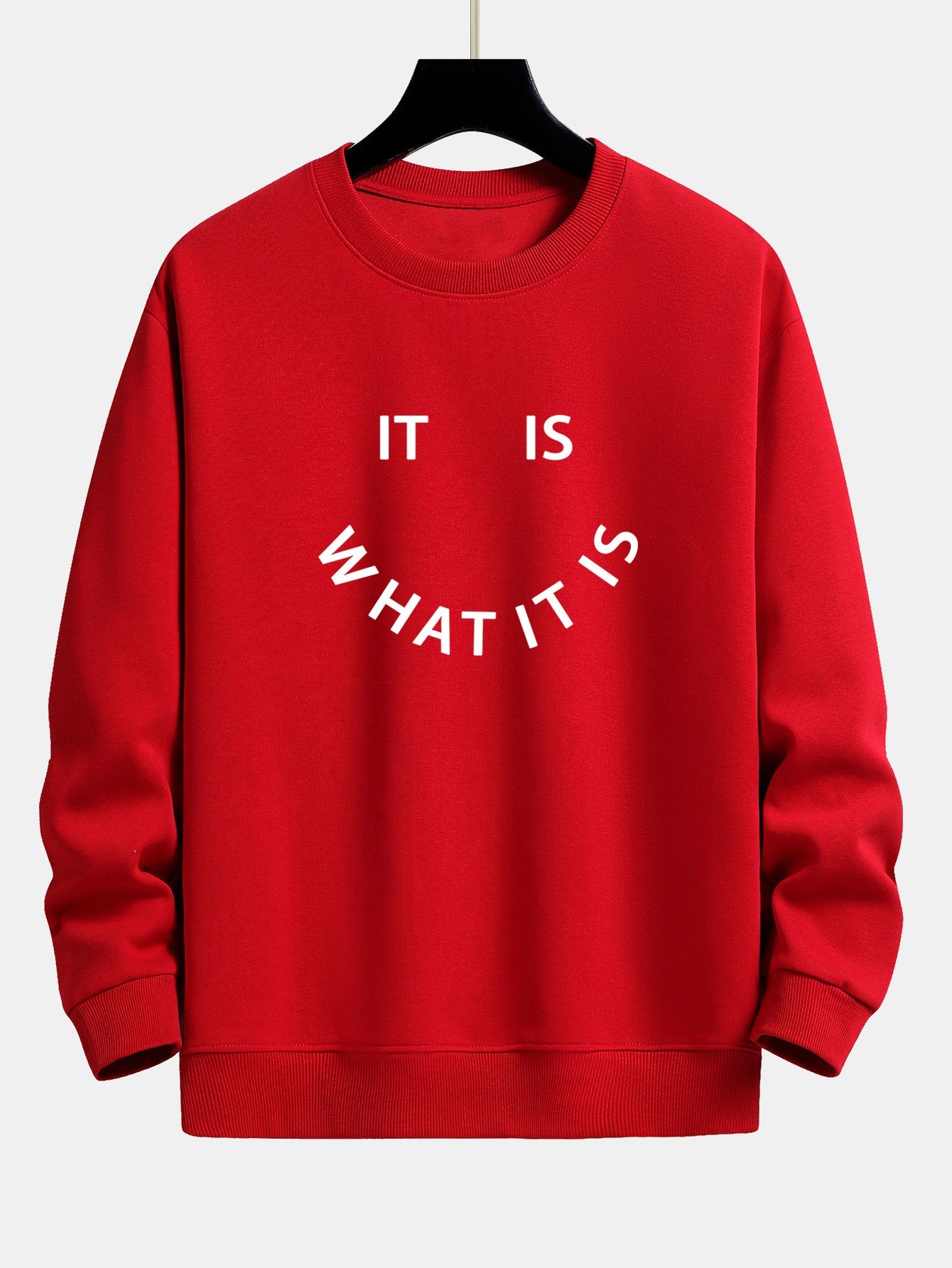 Es ist, was es ist - Print Relaxed Fit Sweatshirt