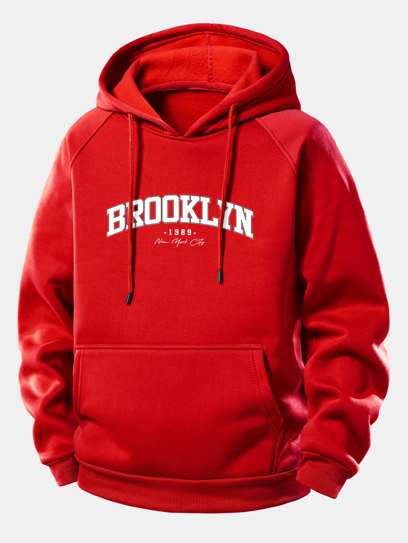 Brooklyn Print Kapuzenpullover mit Kordelzug