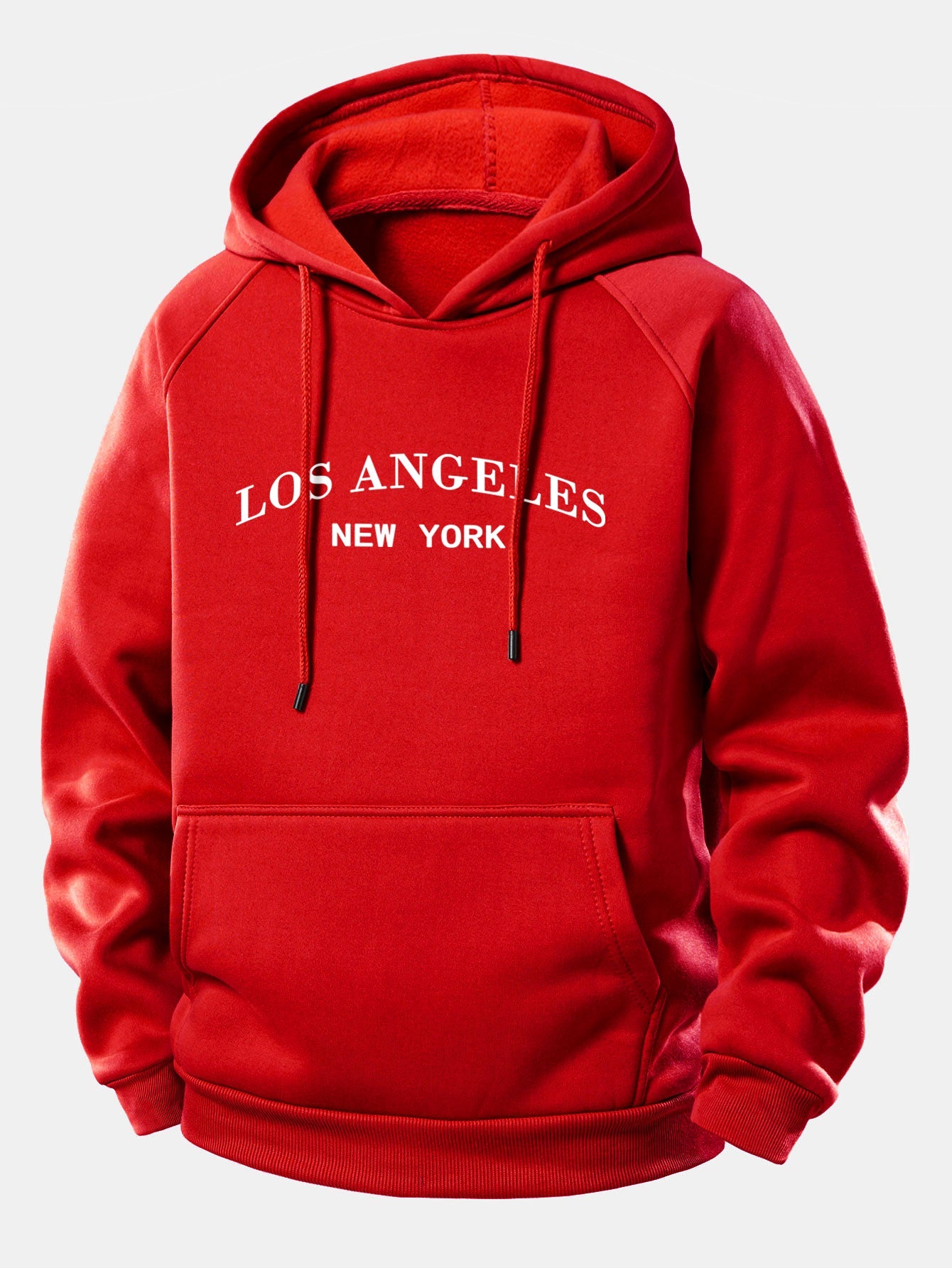 Los Angeles Bedruckter Kapuzenpullover mit Kordelzug