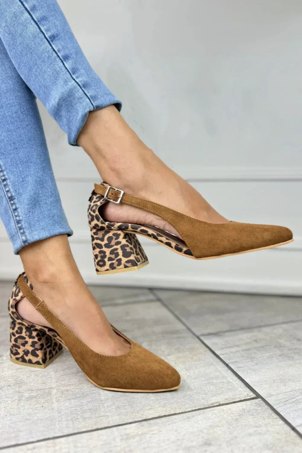 Cleo | Schicke Leoparden Slingbacks