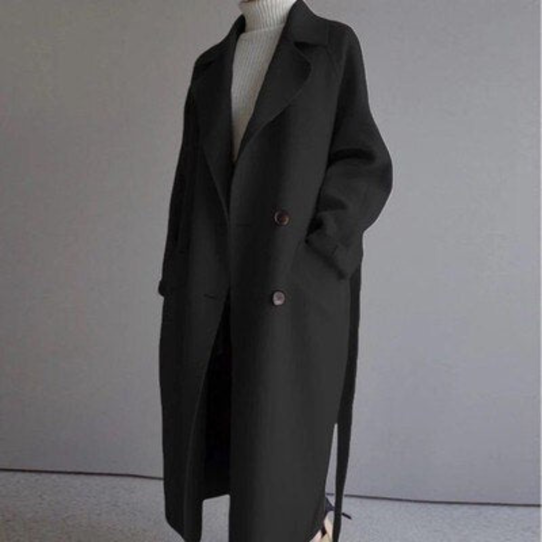 Clara Damen Woll-Trenchcoat