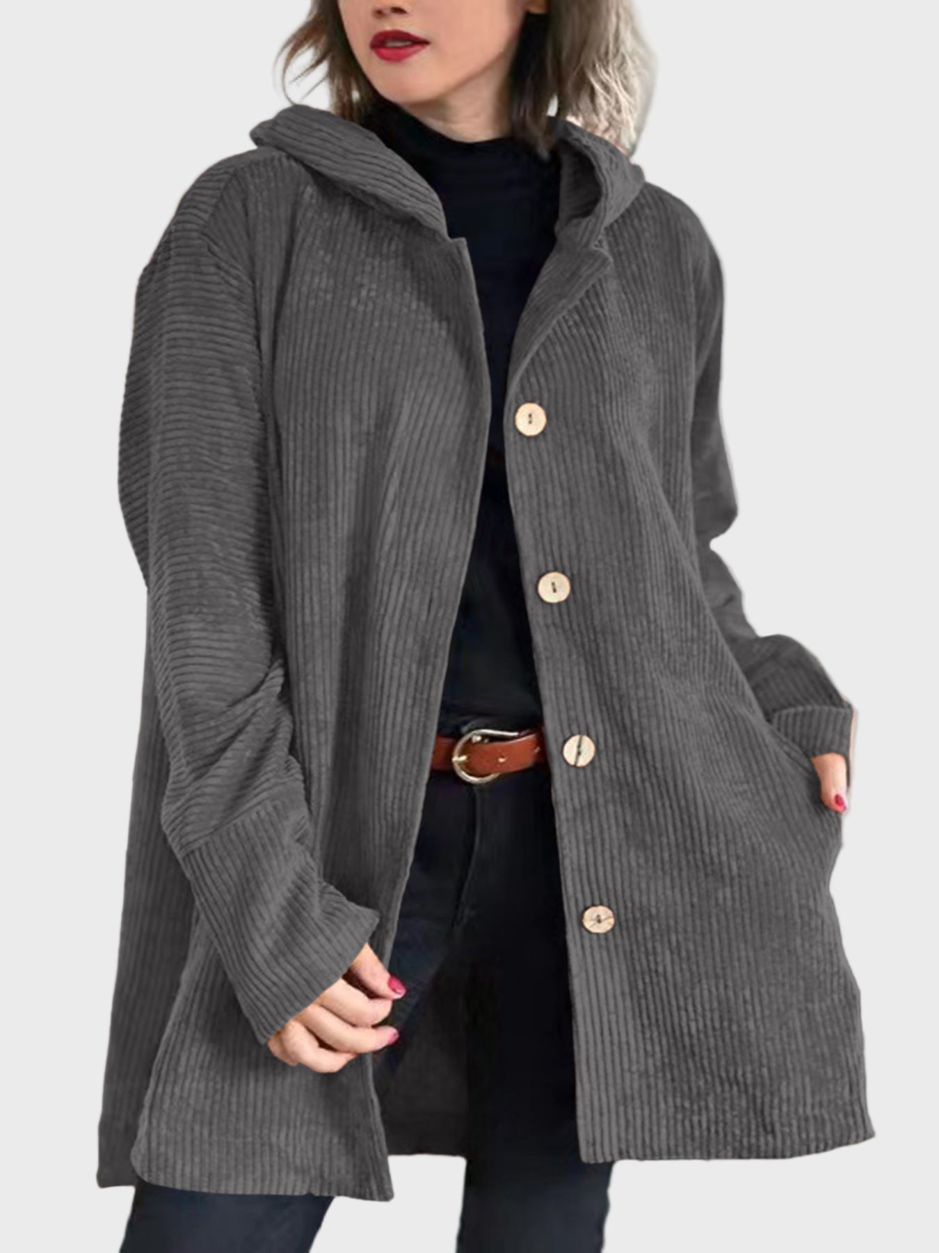 Indie | Corduroy Kapuzenjacke