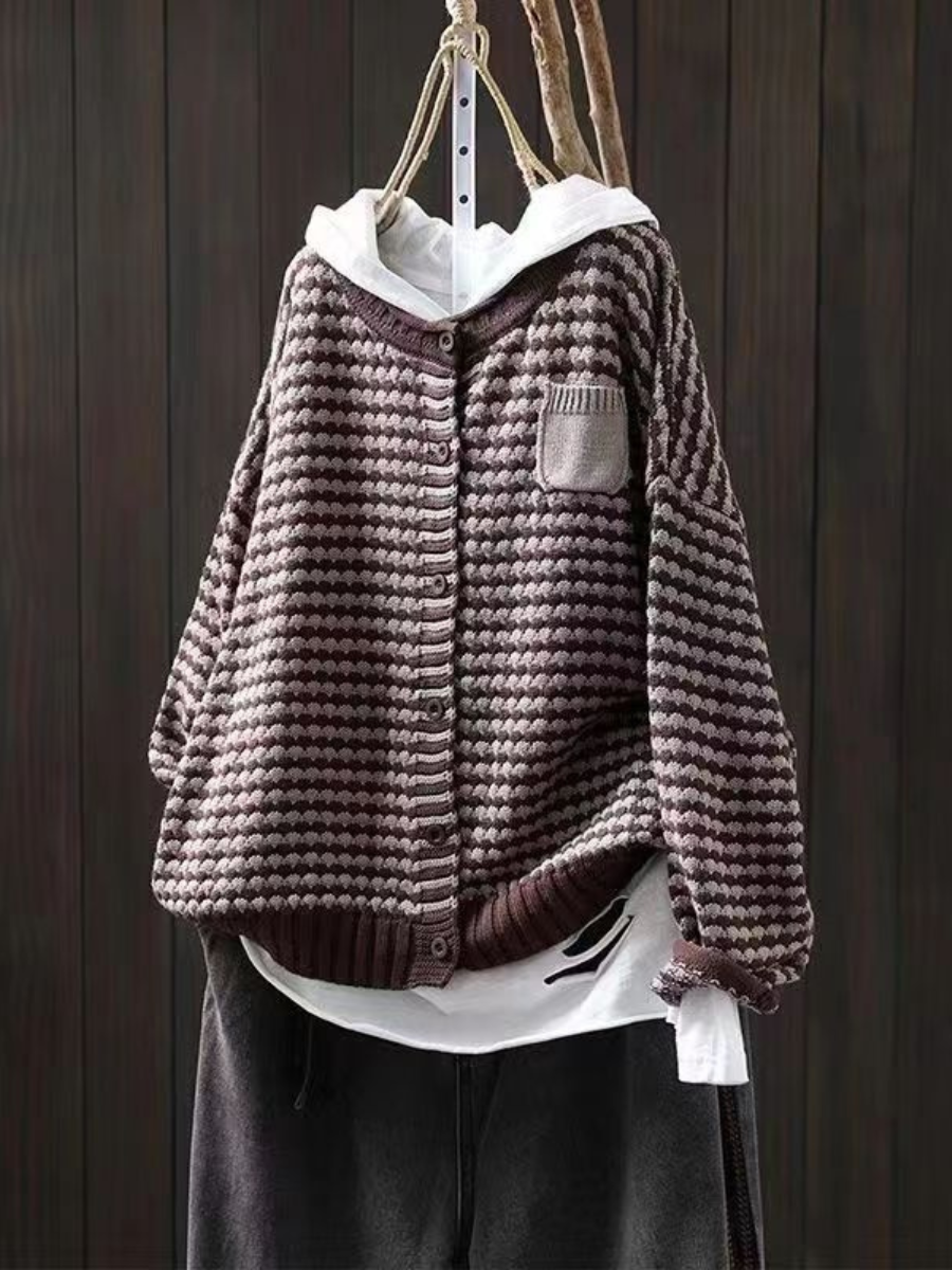 Seliora™ - Strukturierter Strick-Cardigan