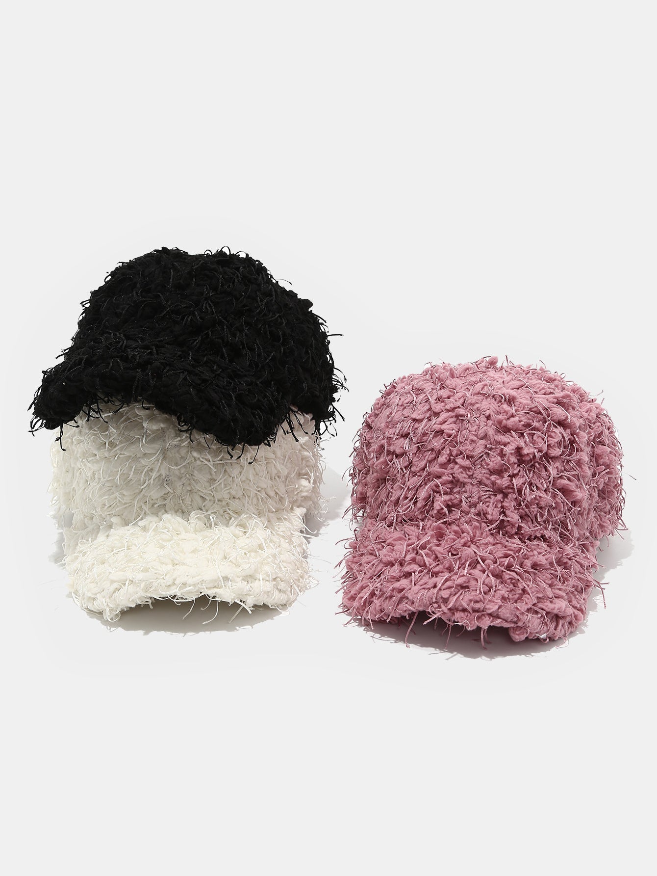 Einfarbige Herbst- und Winterplüsch Mode Baseballmütze Dick Warm Einfach