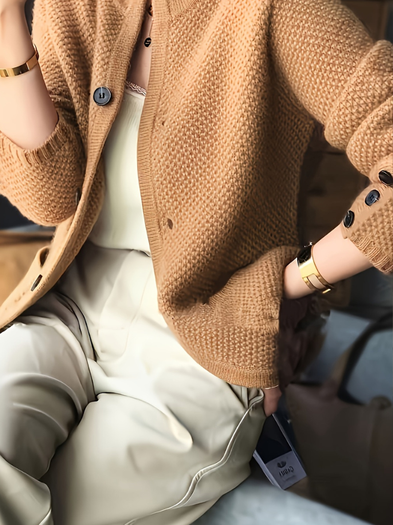 CLAIRE CASHMERE-MIX CARDIGAN