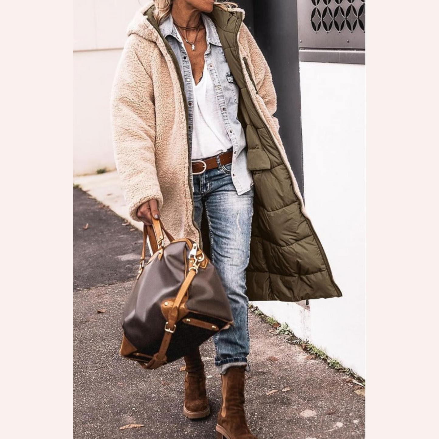 Amelia | Eleganter, wendbarer Damenmantel