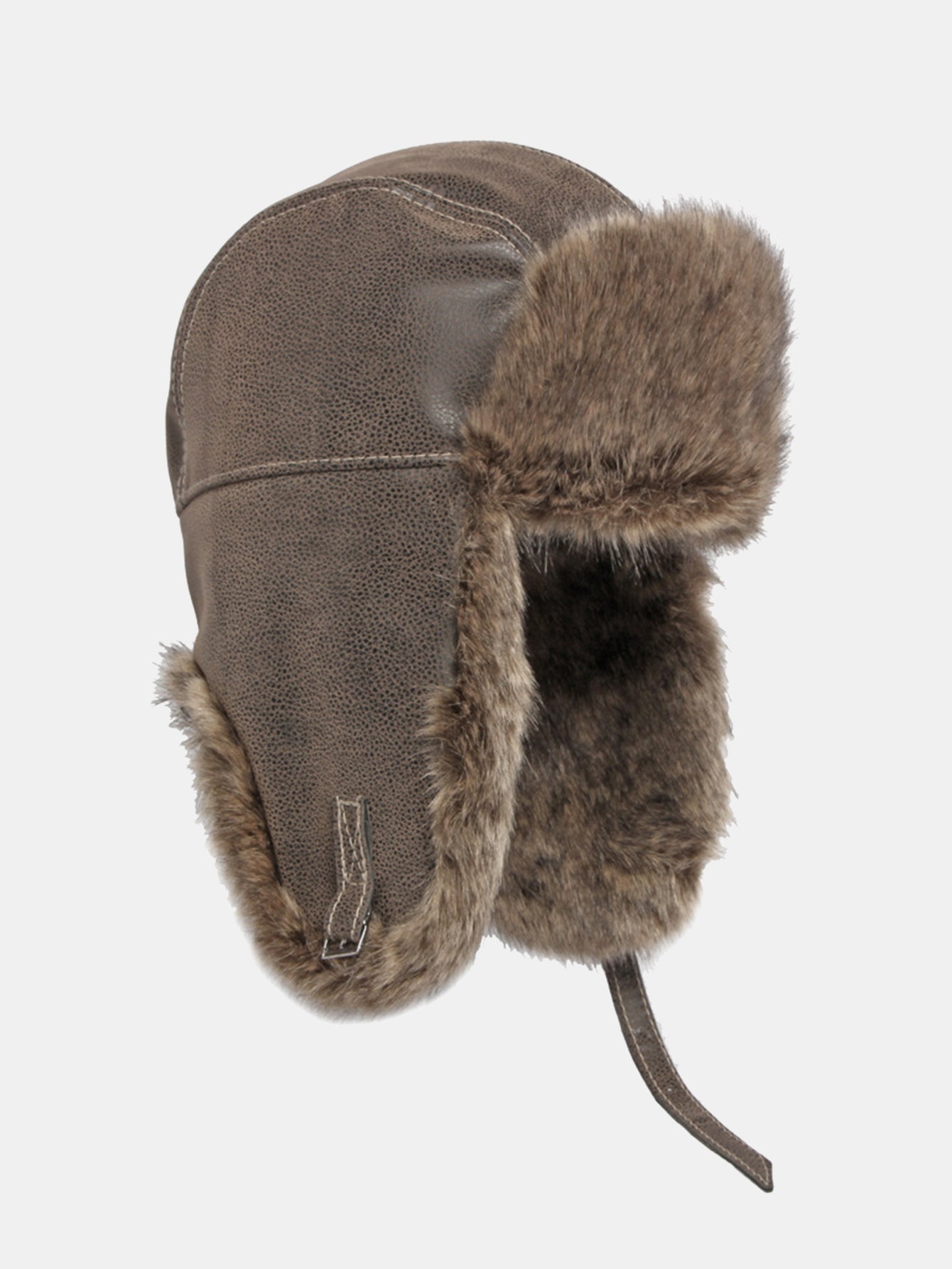 Klassische Winter-Pilotmütze mit Ohrklappen