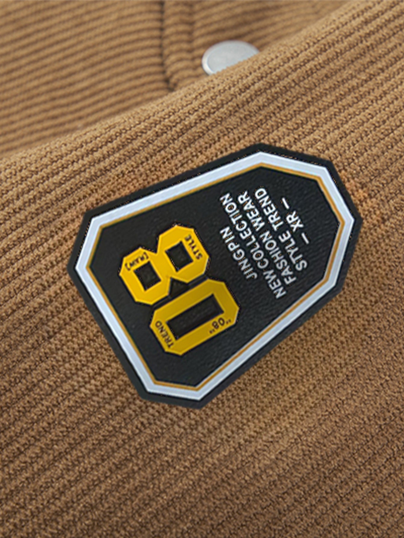 Teddygefütterte Cordjacke mit Reißverschluss