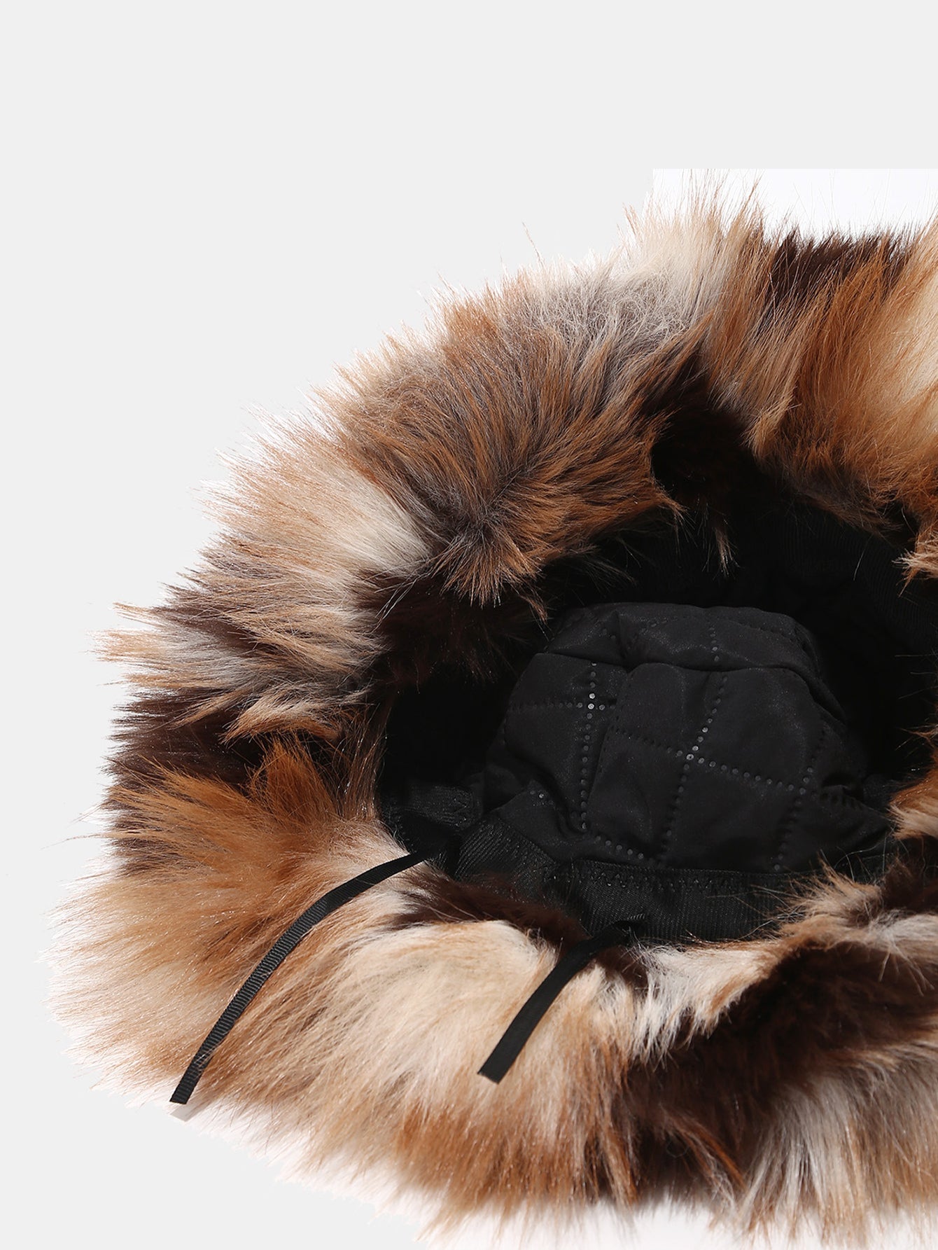 Stilvoller flauschiger Kunstpelz warmer Fischerhut