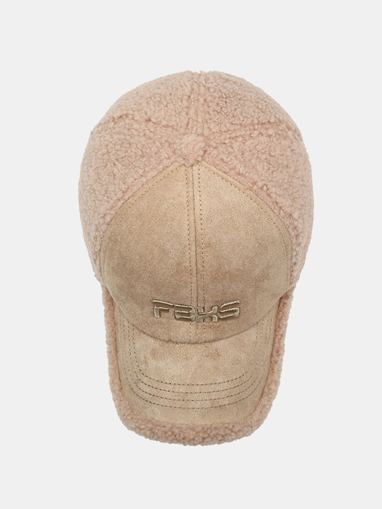 Baseballmütze aus Kunstwildleder, plüschig und warm