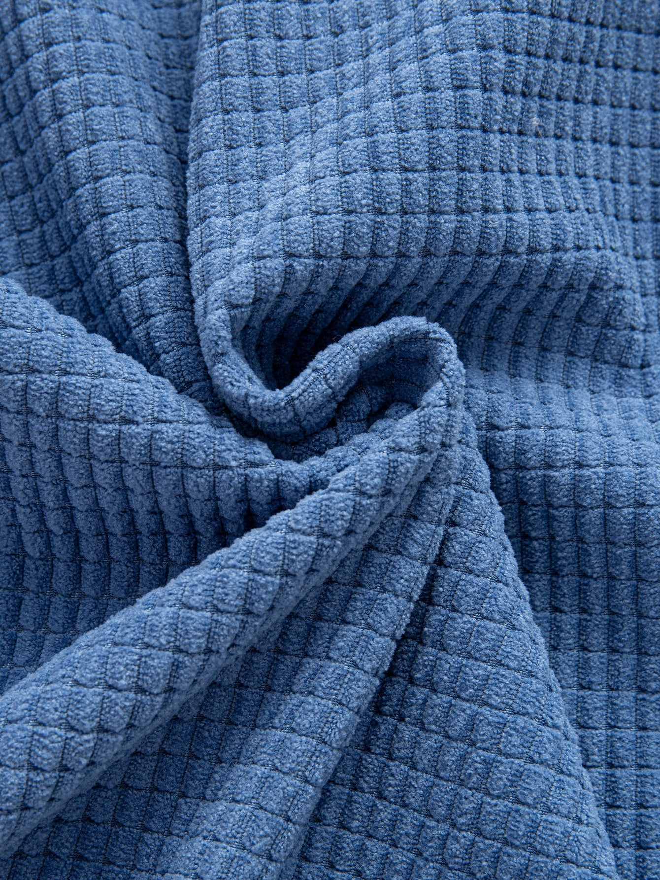 Langärmliges Waffel-Cord-Hemd mit Kontrastkapuze