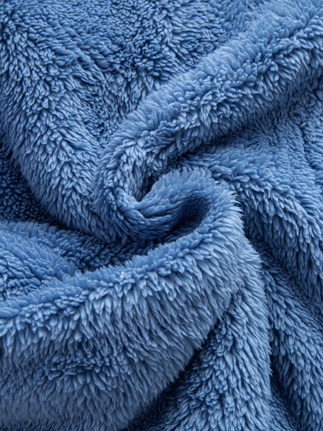 Kontrastfarbenes Teddy Kapuzenoberteil