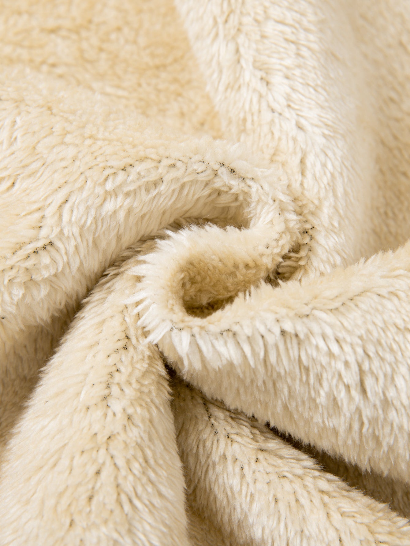 Geometrisch gemusterte Teddy-Fleece Baseballjacke