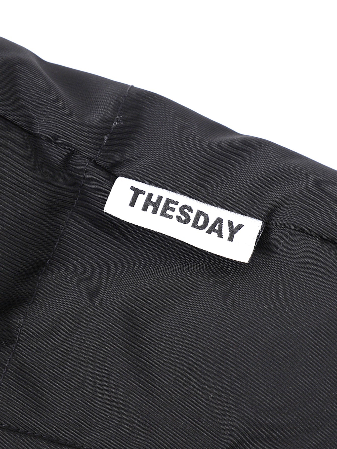 2 in 1 Kontrast Kapuzen Steppmantel