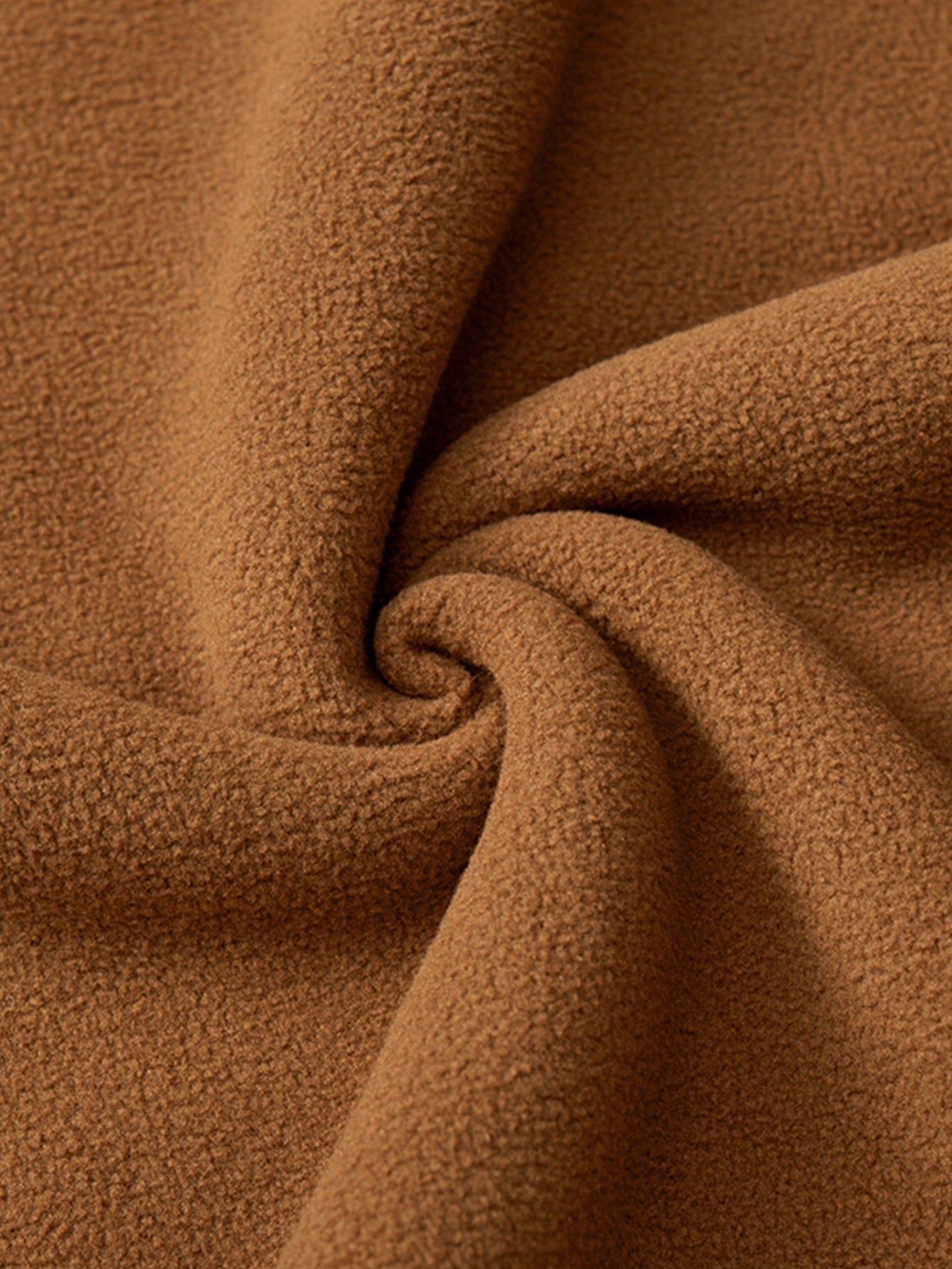 Teddygefütterte Polar-Fleece-Reißverschluss-Jacke mit Stehkragen