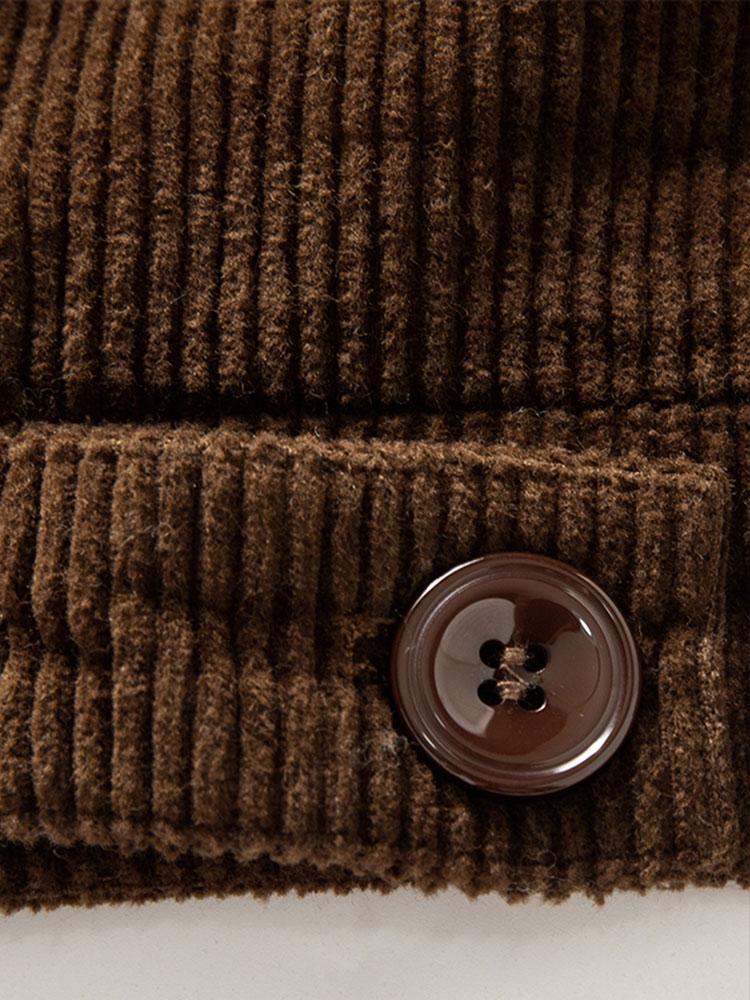 Teddy-Futter Baumwollcordjacke