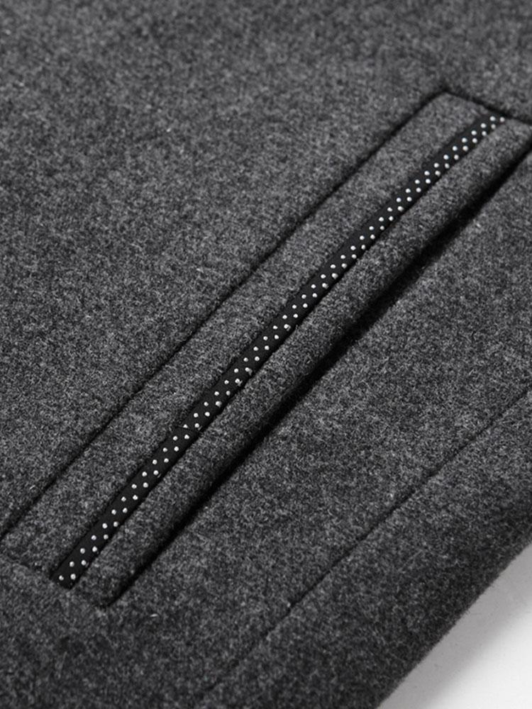 Blazer mit Stehkragen aus Wollmischung