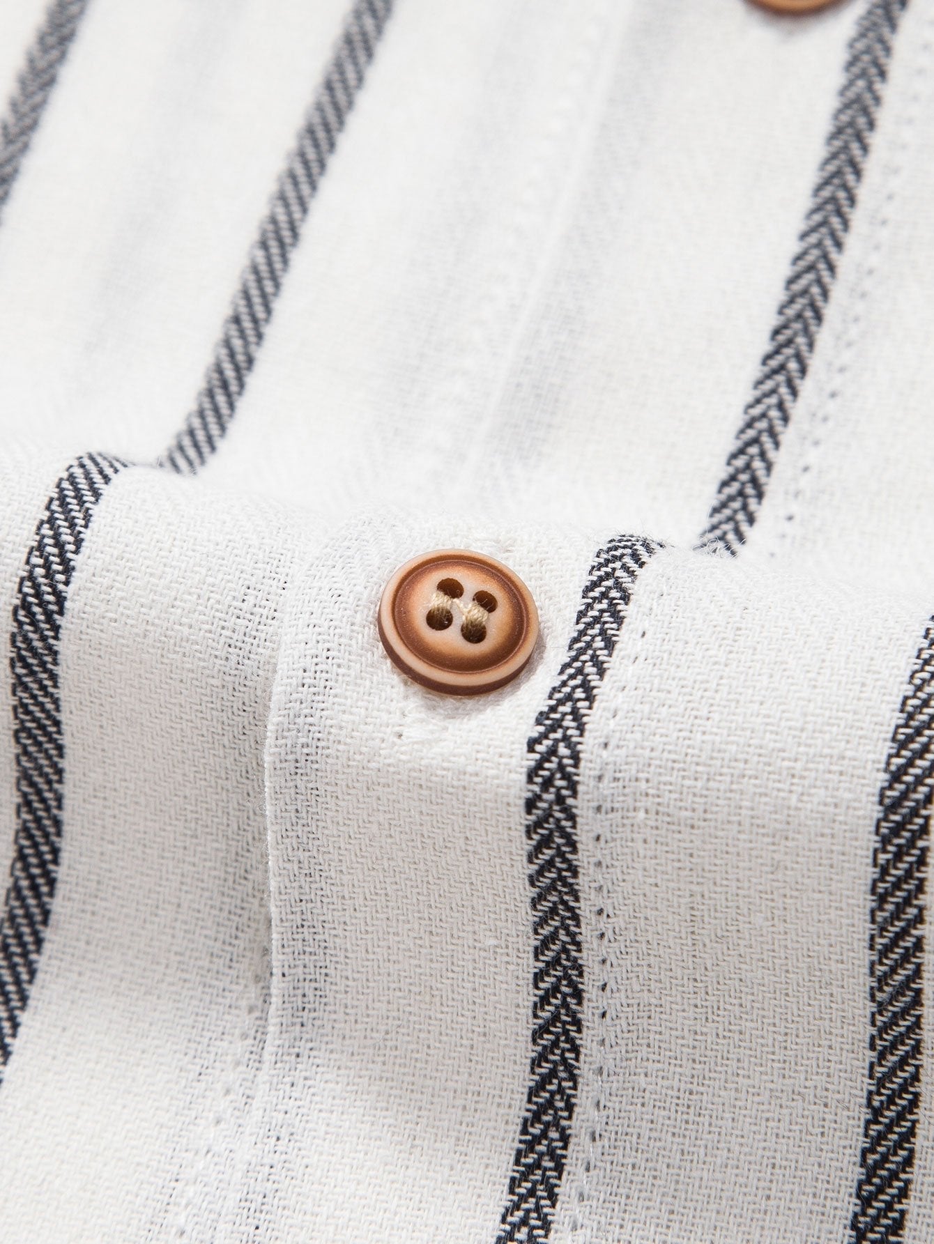 Gestreiftes Button-Up-Hemd aus Baumwollmischung