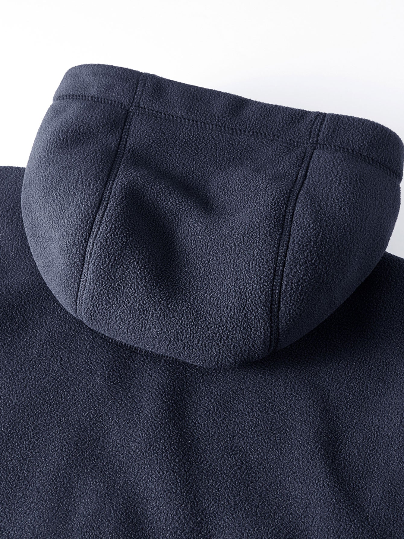 Teddy-Fleece gefütterter Kapuzenmantel aus Polar-Fleece