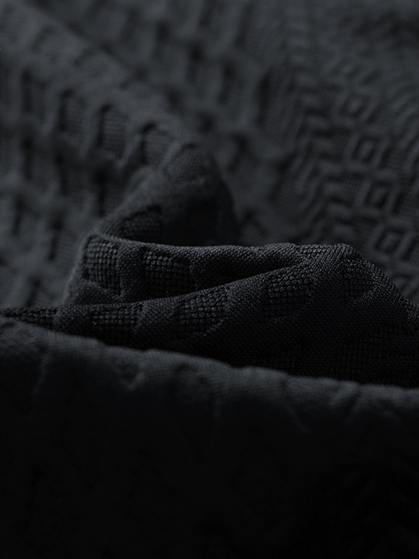 Geometrisches Jacquard-Sweatshirt mit Rundhalsausschnitt in lockerem Schnitt