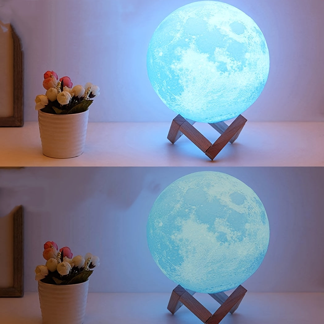 RGB Mondlampe mit Fernbedienung & Timer – 128 Farben