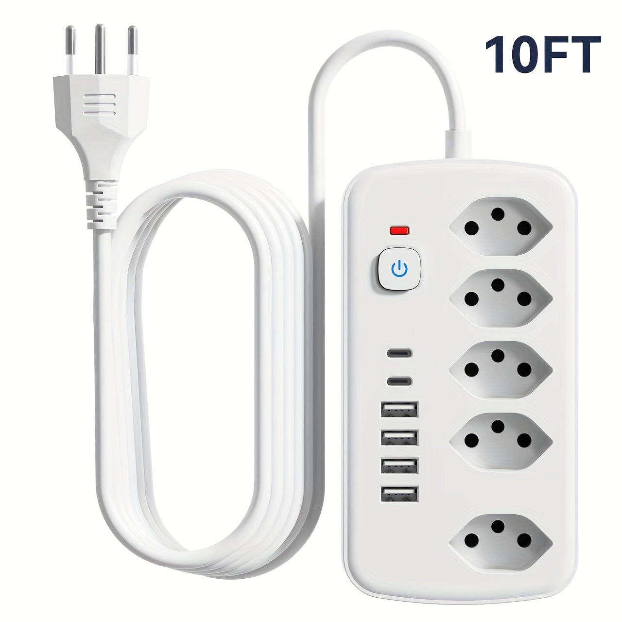 USB & AC Steckdosenleiste 11-in-1 – ideal für Zuhause, Büro & Studentenwohnheim