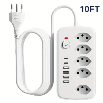 USB & AC Steckdosenleiste 11-in-1 – ideal für Zuhause, Büro & Studentenwohnheim