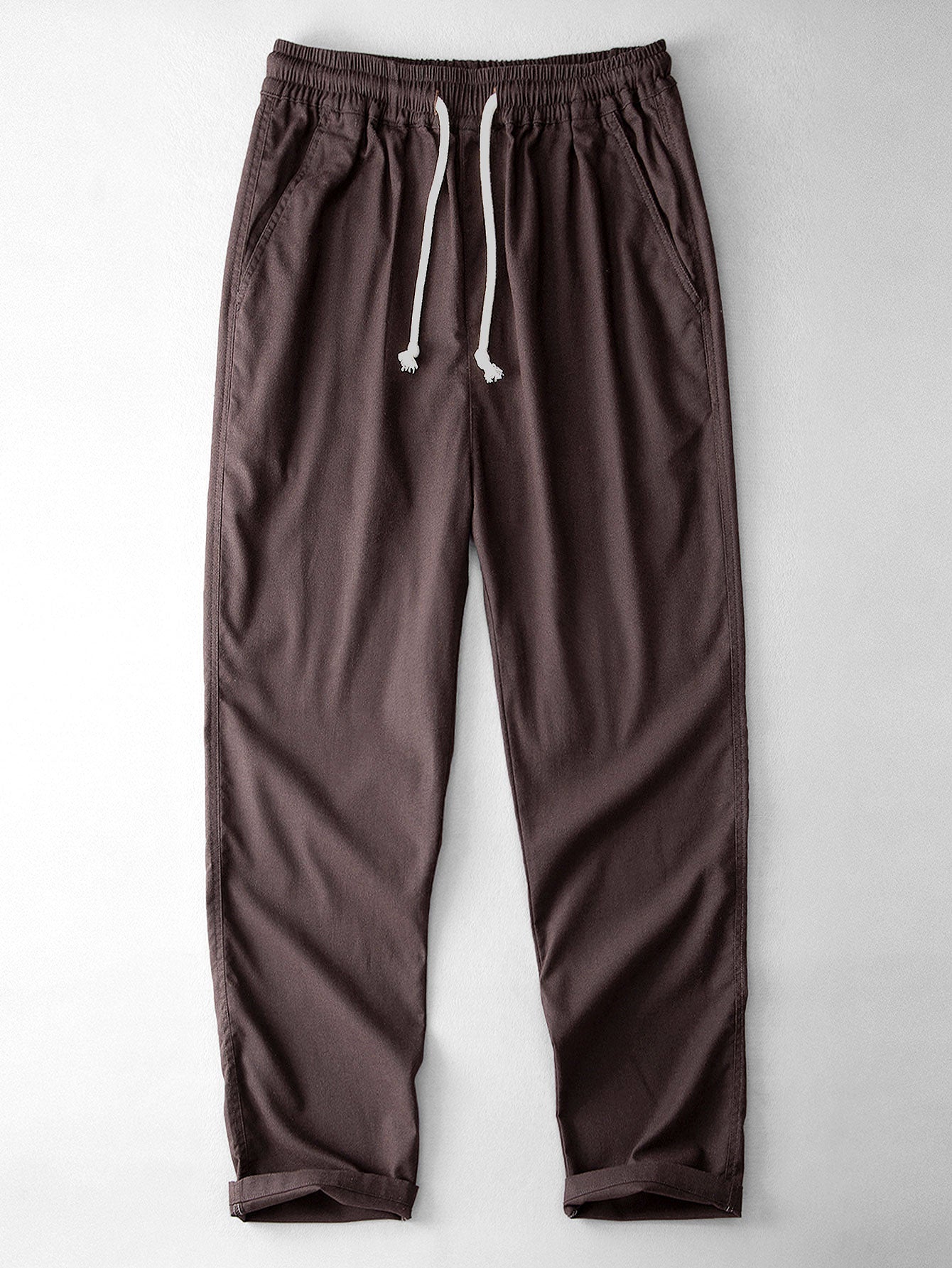Straight-Leg Linen Trousers