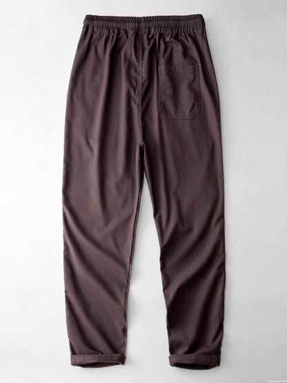 Straight-Leg Linen Trousers