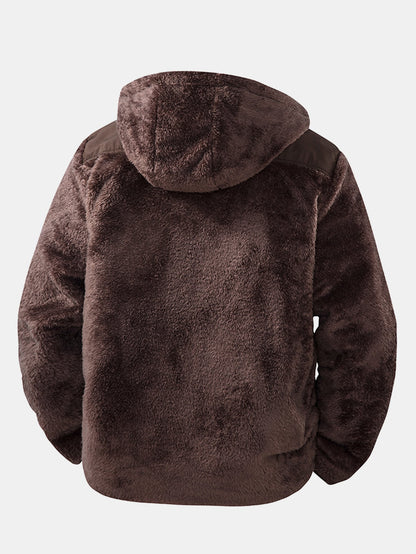 Teddy Fleece Kapuzenjacke