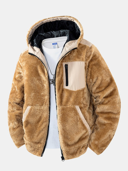 Teddy Fleece Kapuzenjacke