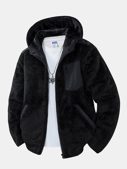 Teddy Fleece Kapuzenjacke