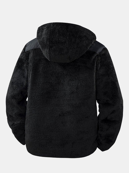 Teddy Fleece Kapuzenjacke