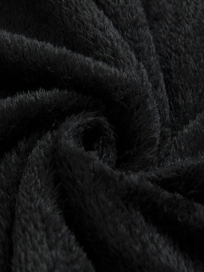 Kunstpelz Reißverschluss Stehkragen Weste