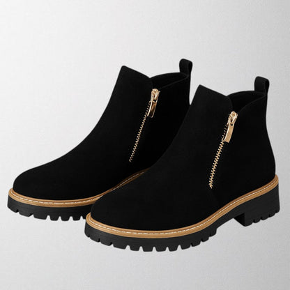 Elma – Damenschuh mit runder Zehenform und seitlichem Reißverschluss