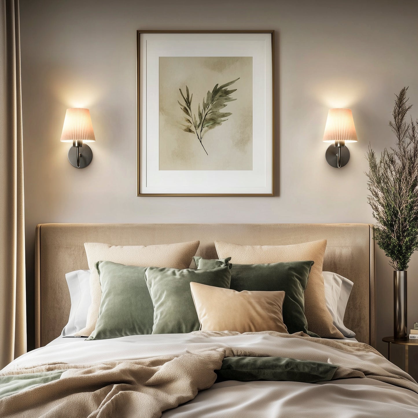 GEBOGENES DRAHTLOSES WANDLICHTER  (SET AUS 2)