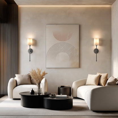 DRAHTLOSE ZYLINDRISCHE WANDLEUCHTEN (SET AUS 2)