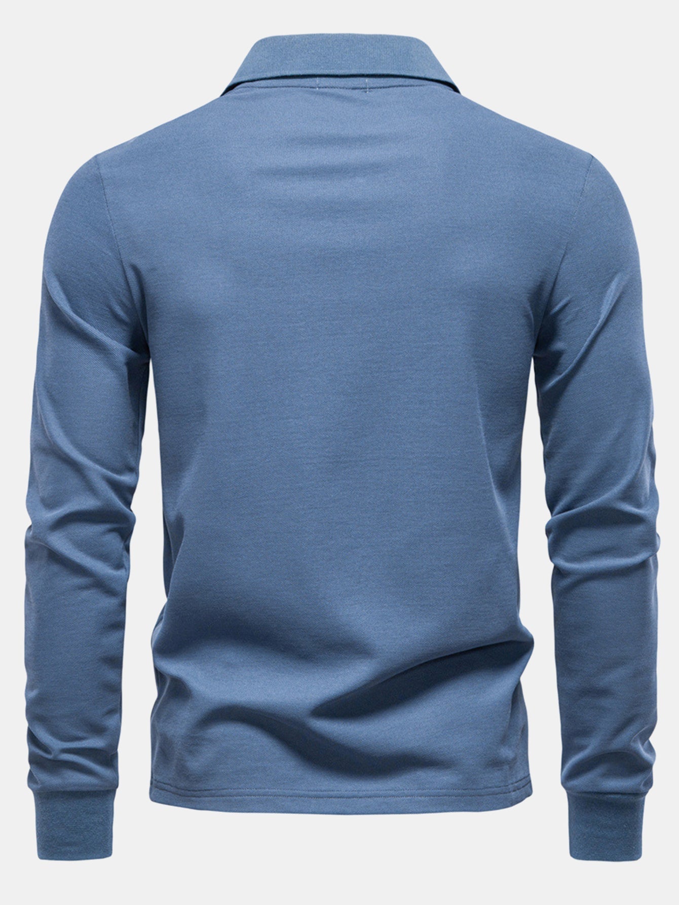 Langärmliges Poloshirt mit Giraffenstickerei