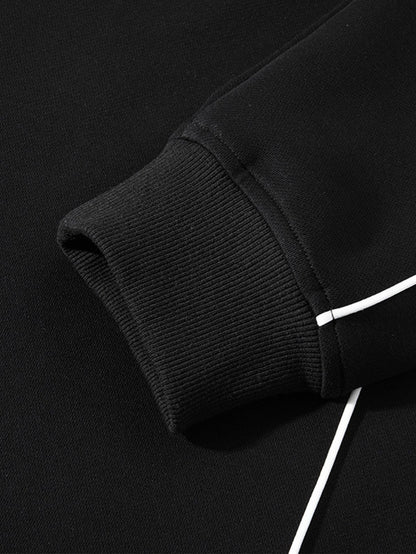 Relaxed Fit Sweatshirt mit Poloshirt-Kragen