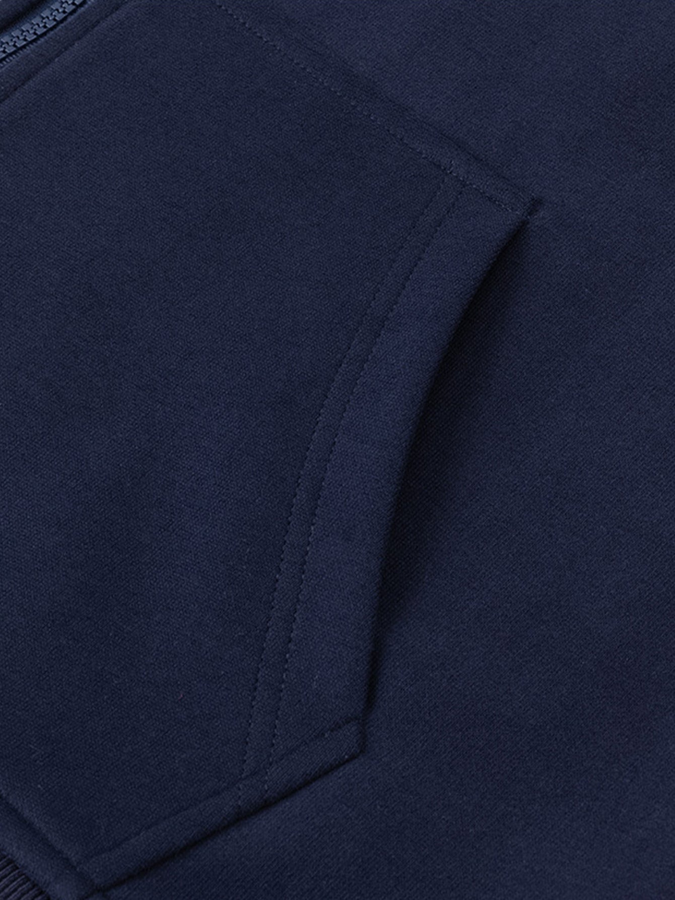 2-in-1 Karierter Kapuzenpullover mit Reißverschluss und praktischer Kängurutasche