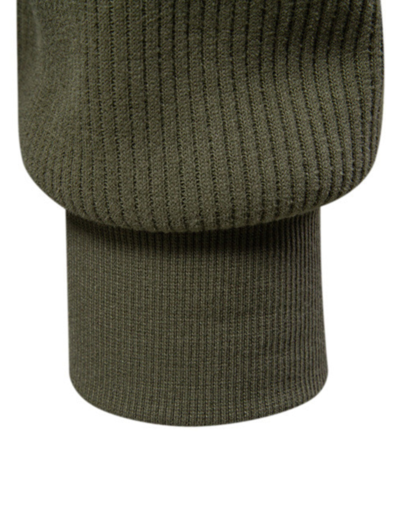 Gestreiftes Sweatshirt mit Raglanärmeln und Viertel-Reißverschluss