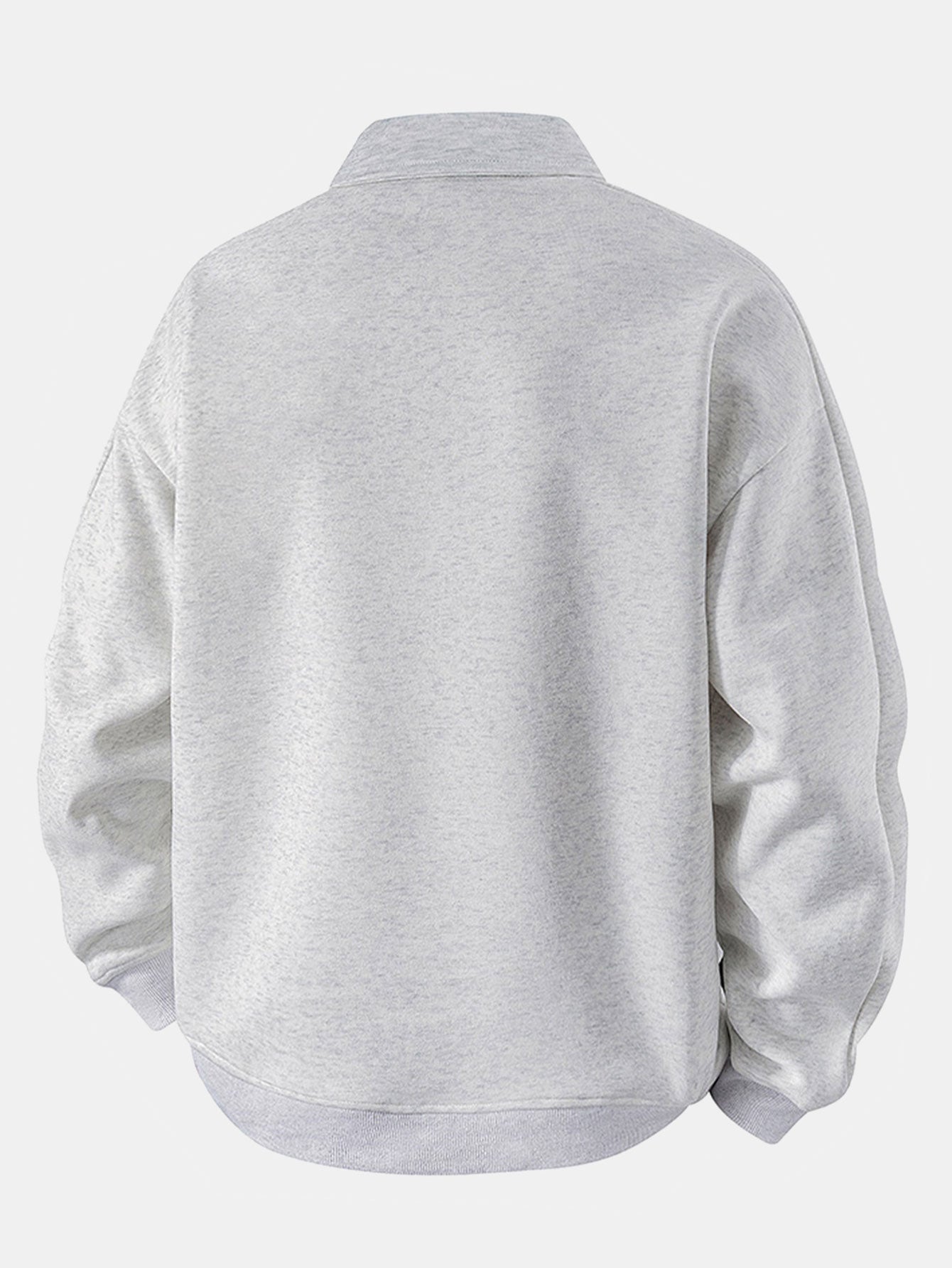 Relaxed Fit Sweatshirt mit Poloshirt-Kragen