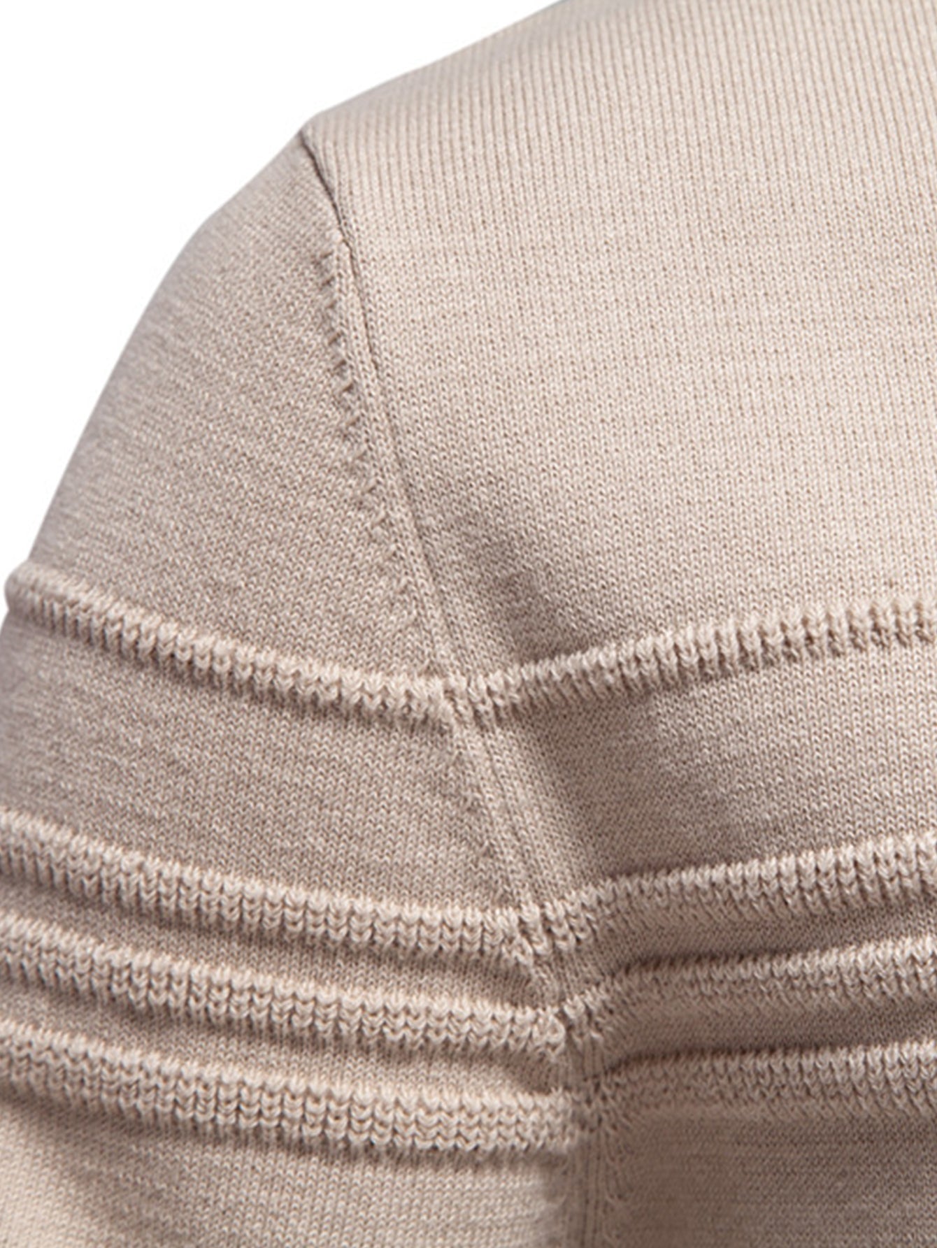 Gestreifter Rundhals-Jacquardpullover