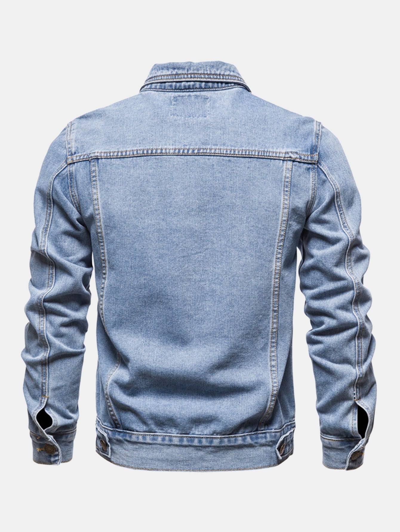 Vintage-Washed Jeansjacke