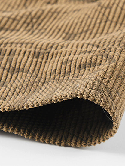 Blattmuster-Cordjacke