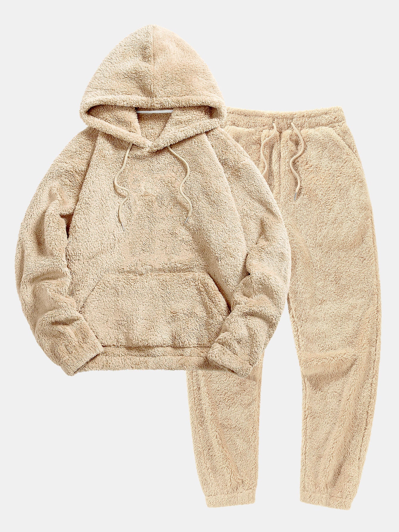 Essential Teddy Hoodie and Jogger Pants Set
