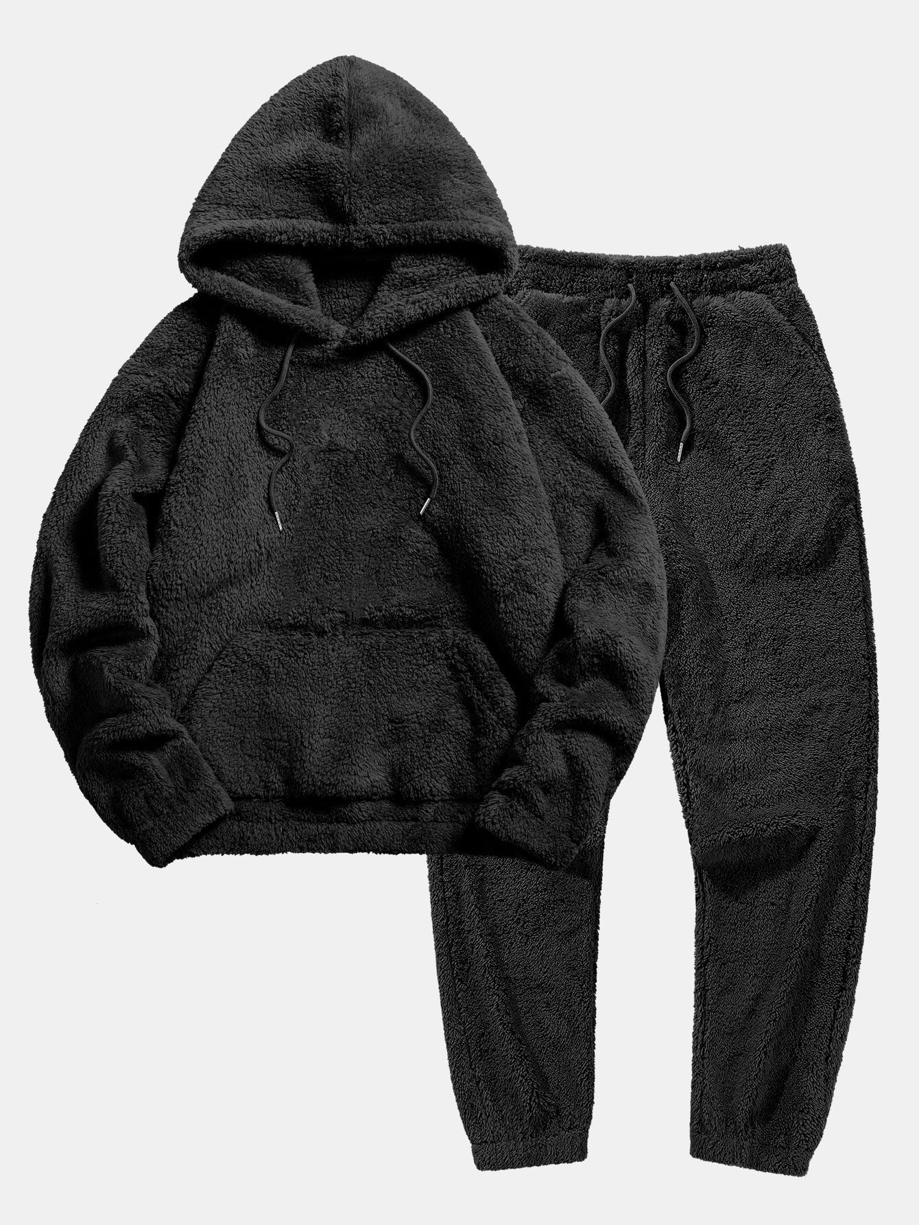 Essential Teddy Hoodie and Jogger Pants Set