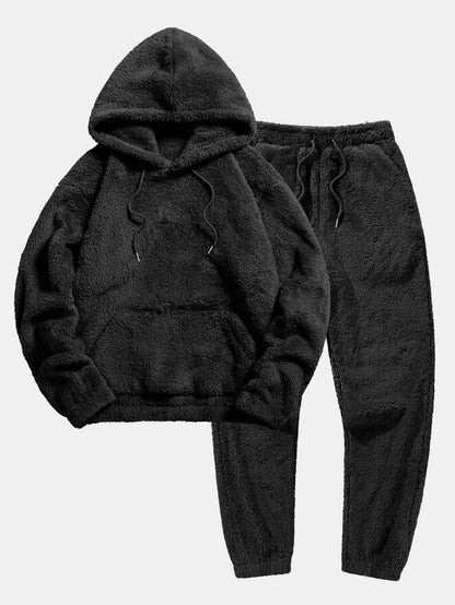 Essential Teddy Hoodie and Jogger Pants Set